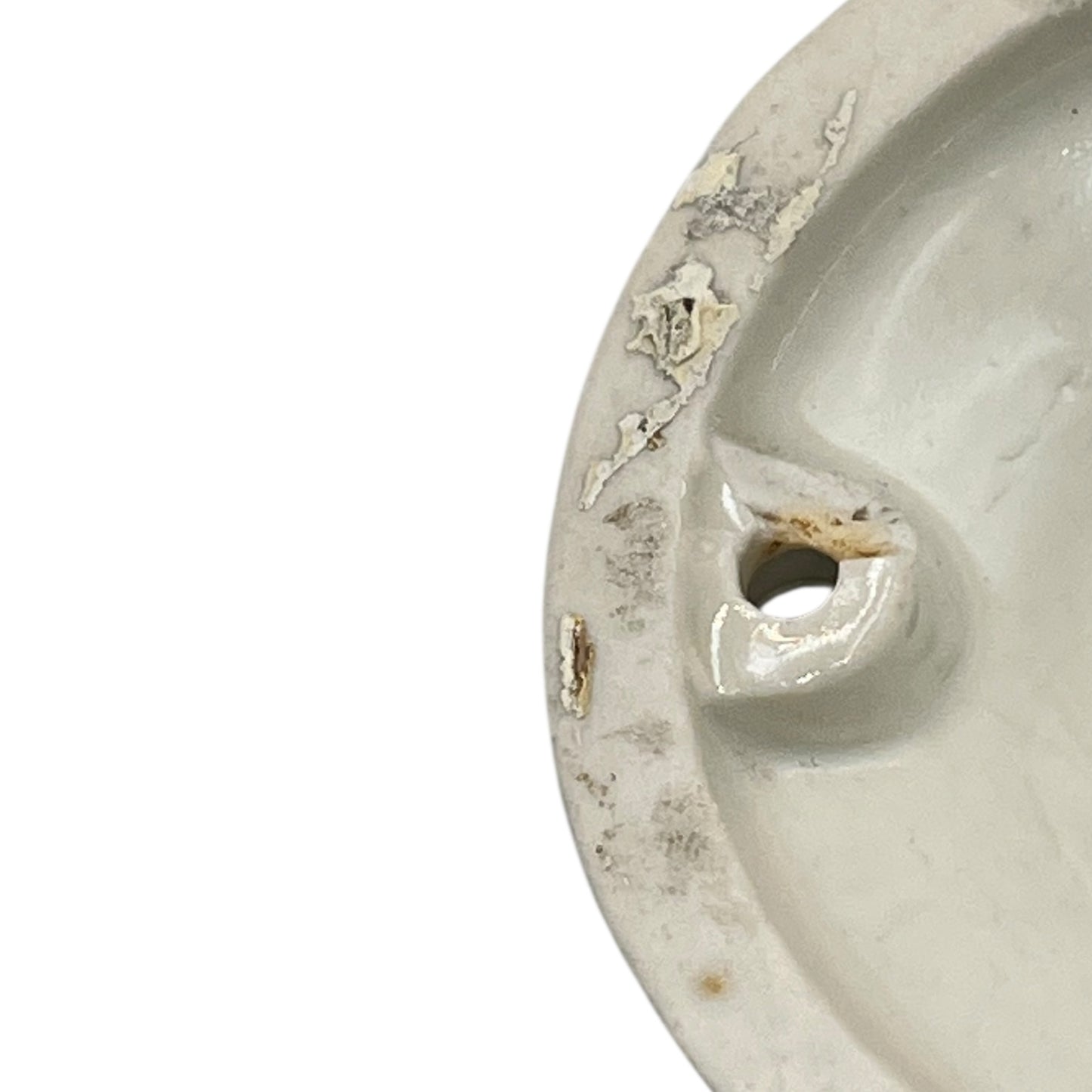 back view of ceiling rose