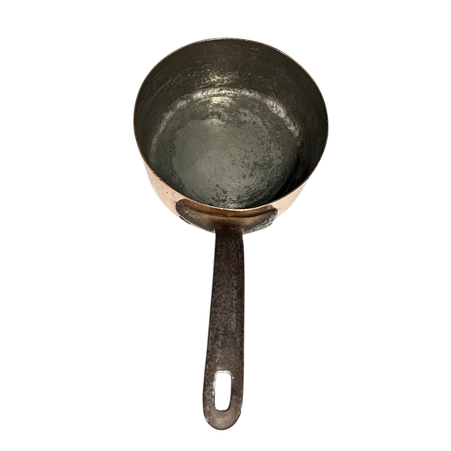 top image of copper pan