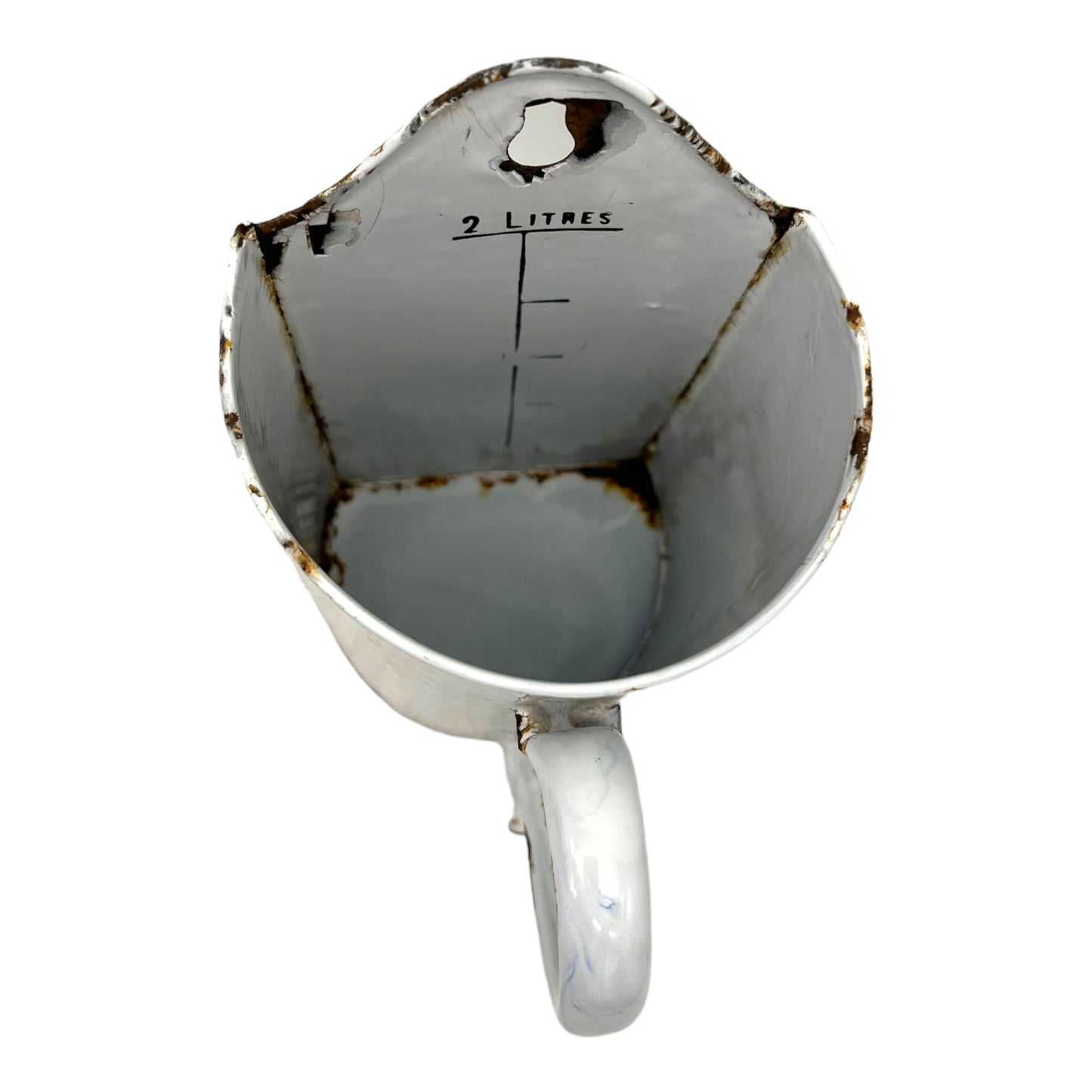 image 8 French vintage enamel irrigator or garden planter sold by All Things French Store