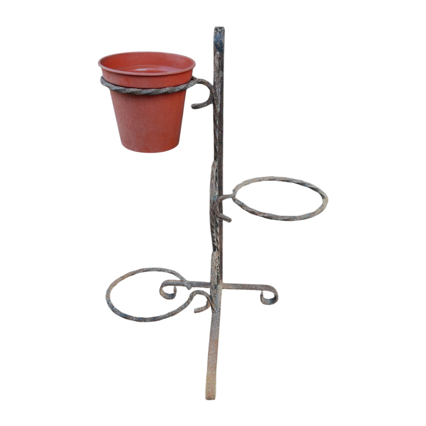 Vintage Retro Mid Century 50s 60s, French Wrought Iron Pot Plant Stand for sale by All Things French Store