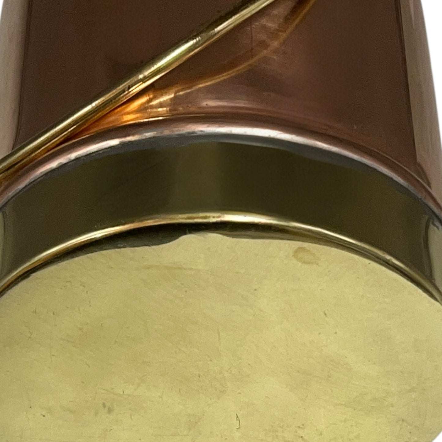 copper milk churn base view