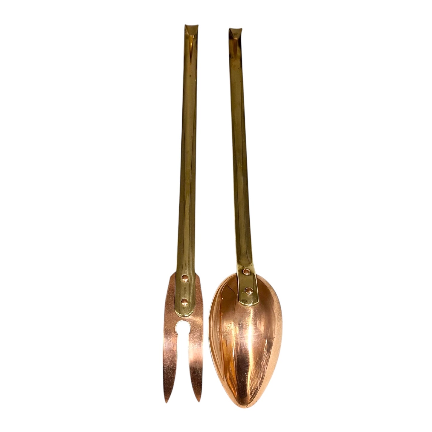 French Copper Kitchen Utensils, Vintage Country Kitchen Brass & Copper Set for sale from All Things French Store