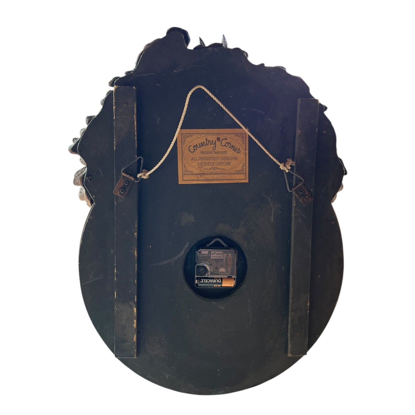 back of country corner clock