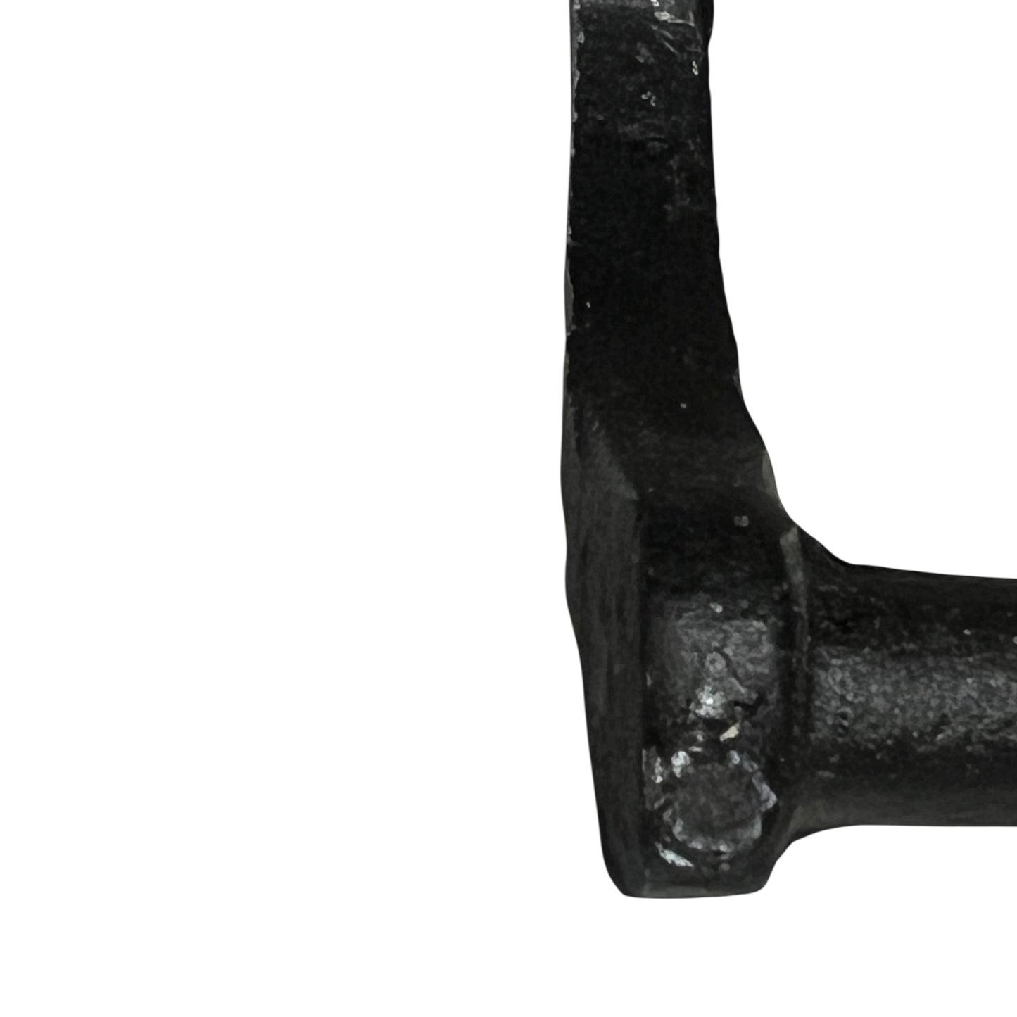 close up of goose toilet paper holder on a white background