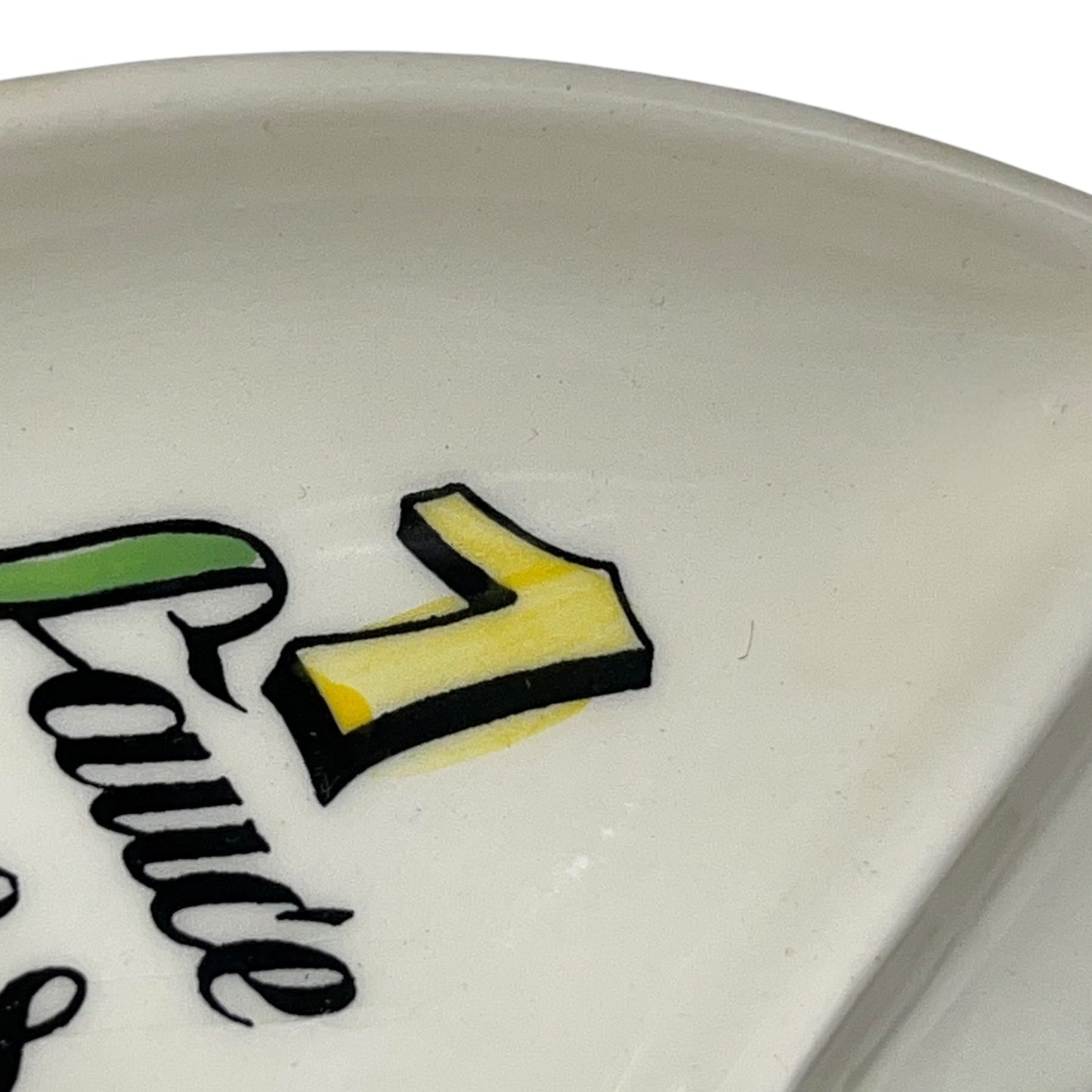 Fondue plate close up detail