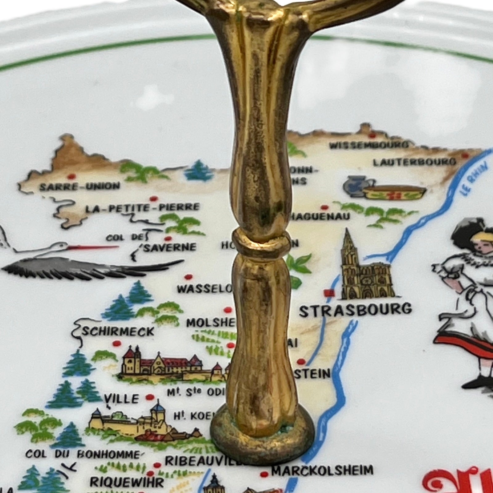 French shabby chic ceramic cheese tray cheeseboard