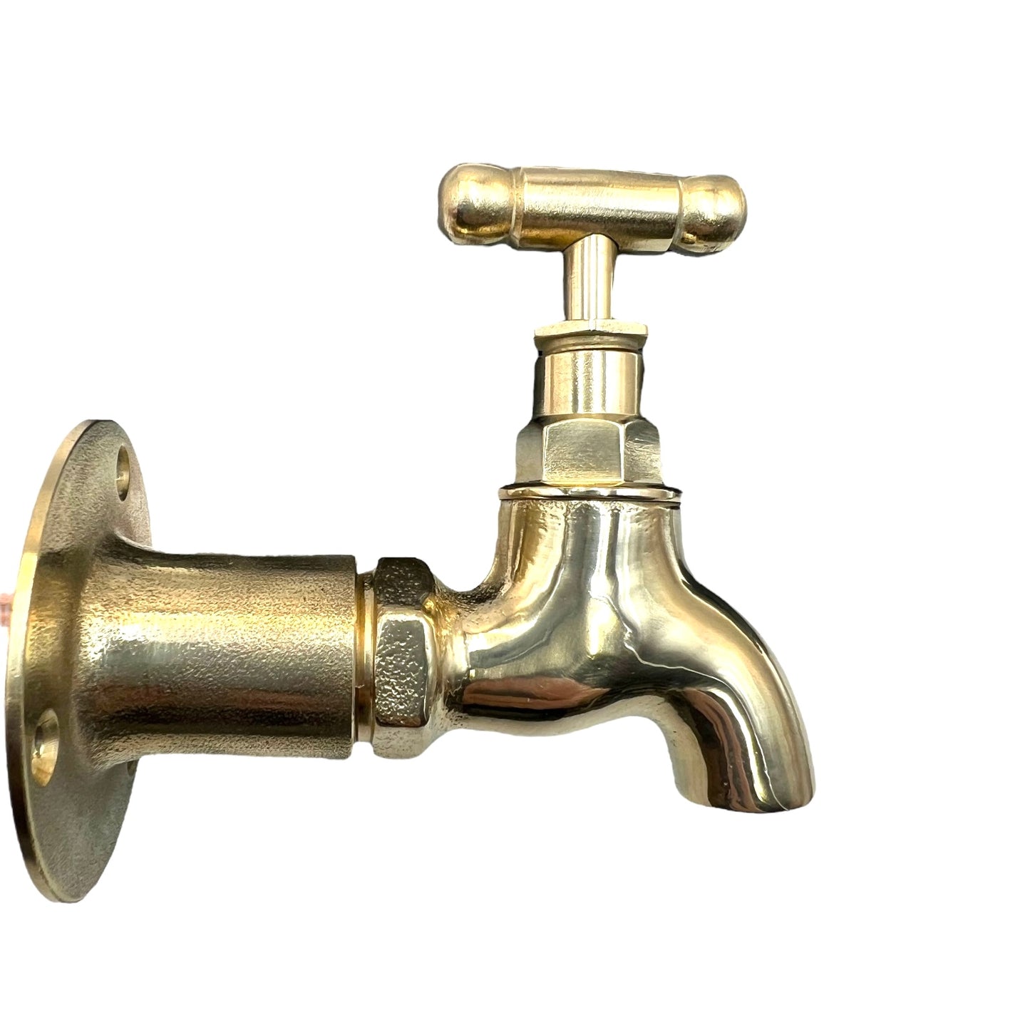 Brass Vintage Style Kitchen or Bathroom Taps, Wall Mounted ideal for Belfast Sink