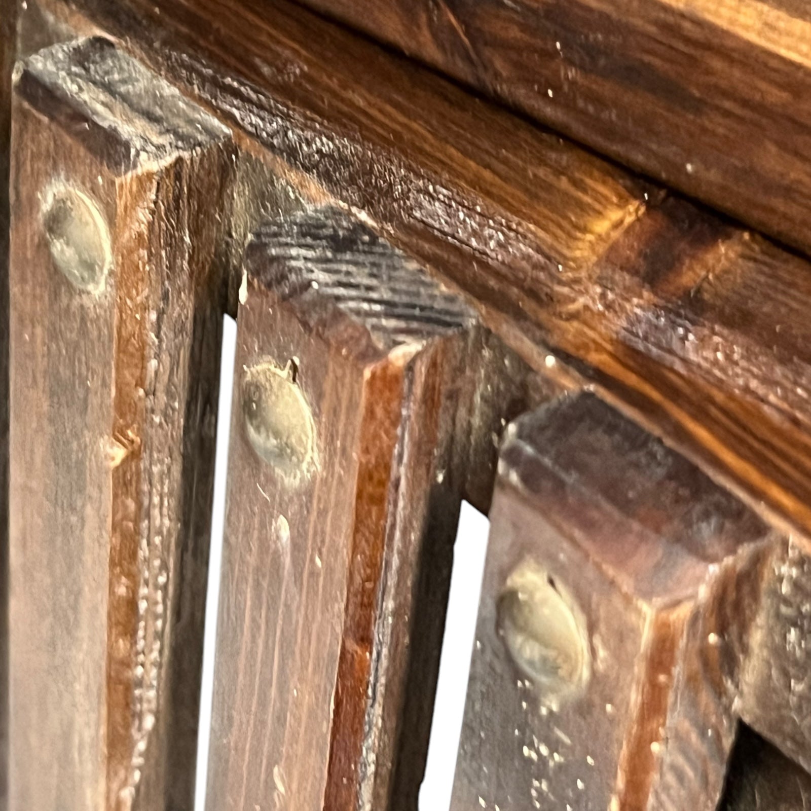 close up detail of footstool
