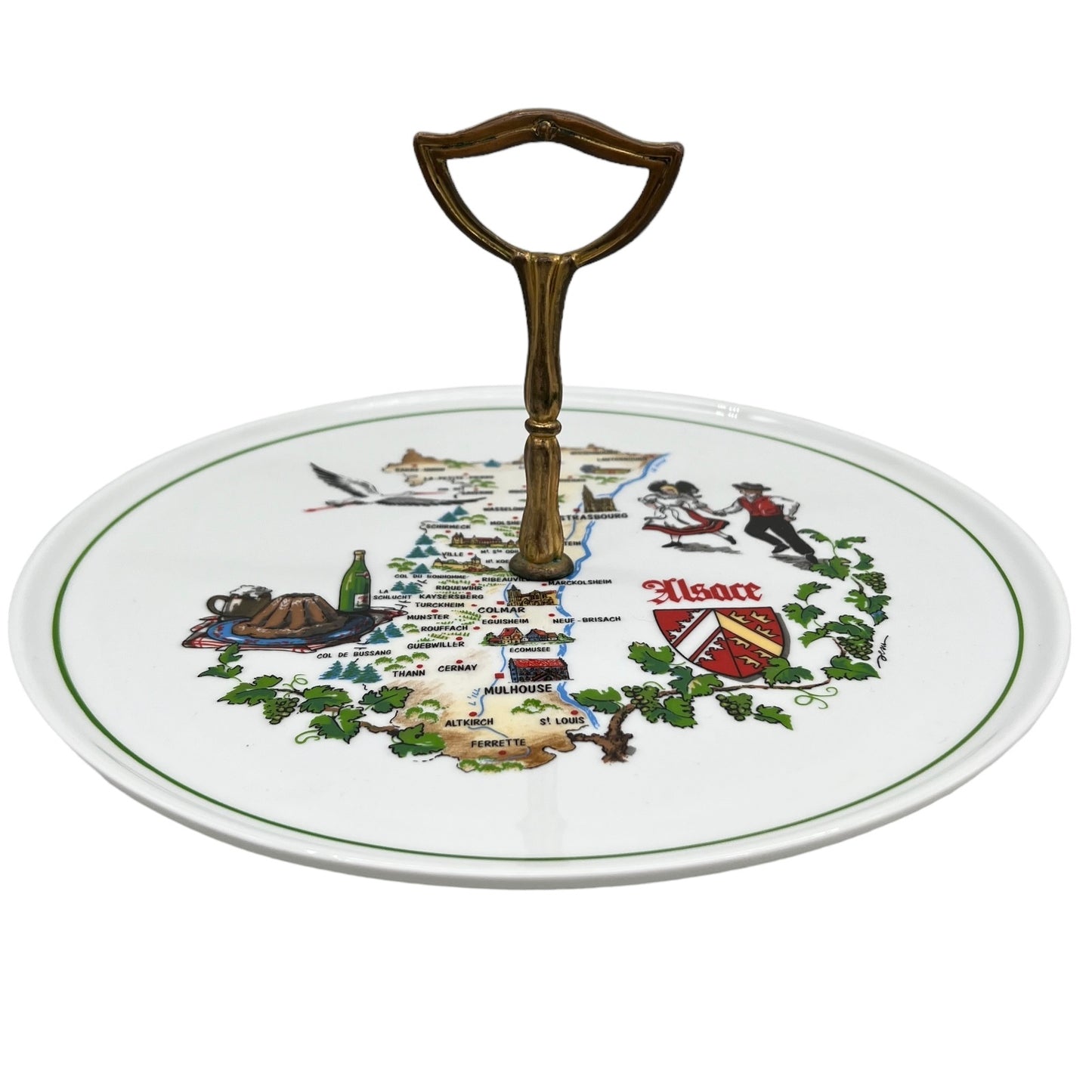 French shabby chic ceramic cheese tray cheeseboard