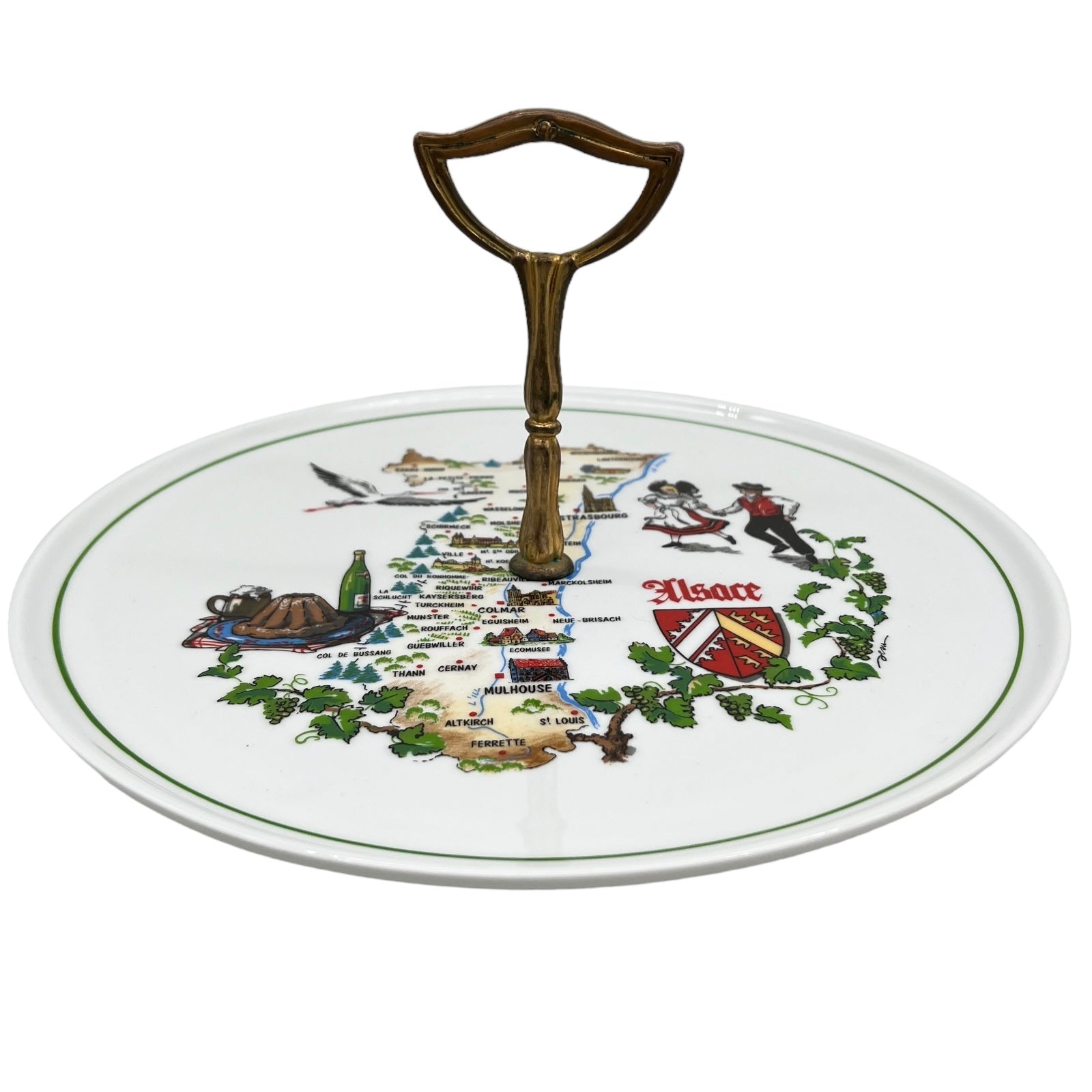 French shabby chic ceramic cheese tray cheeseboard