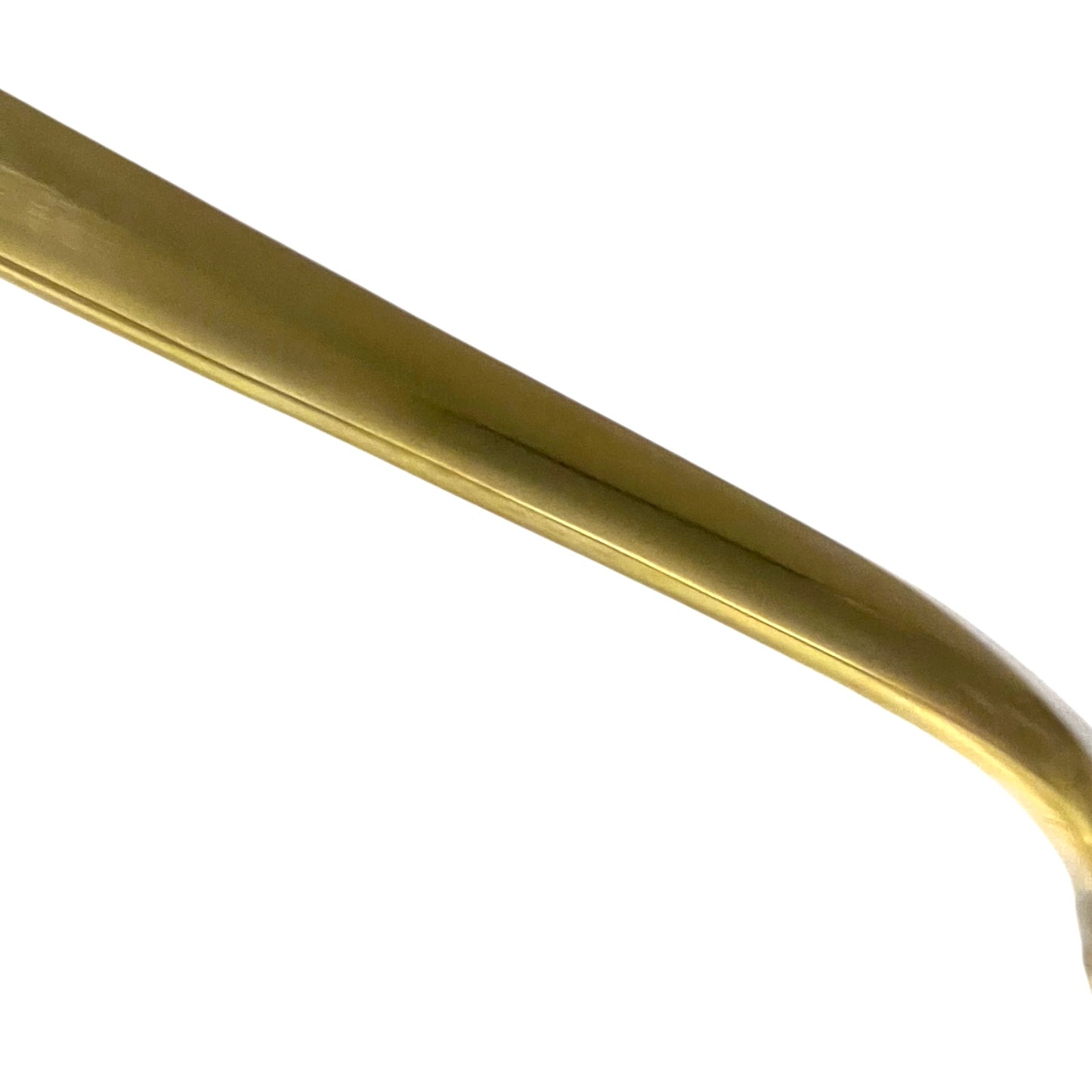 brass pan handle on a white background