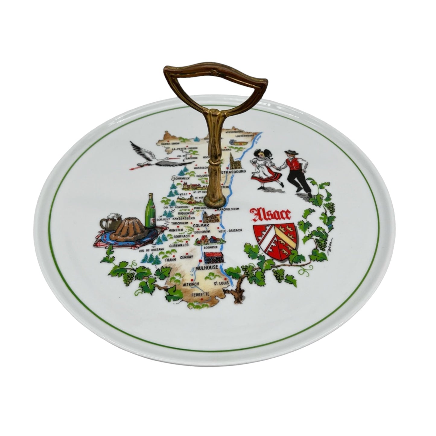 French shabby chic ceramic cheese tray cheeseboard sold by All Things French Store