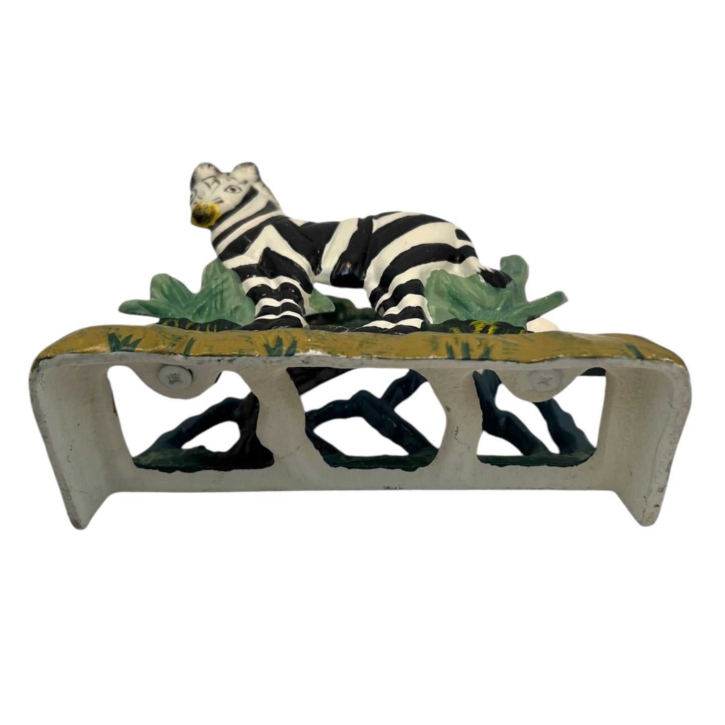 Cast Iron Zebra Kitchen Roll Holder & Serviette Holder, Country Kitchen