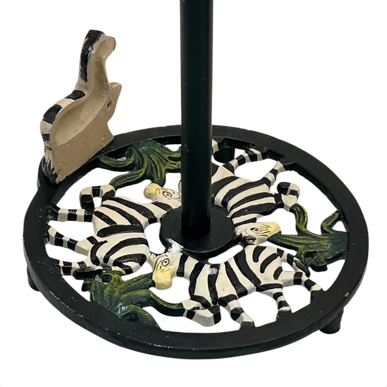 Cast Iron Zebra Kitchen Roll Holder & Serviette Holder, Country Kitchen