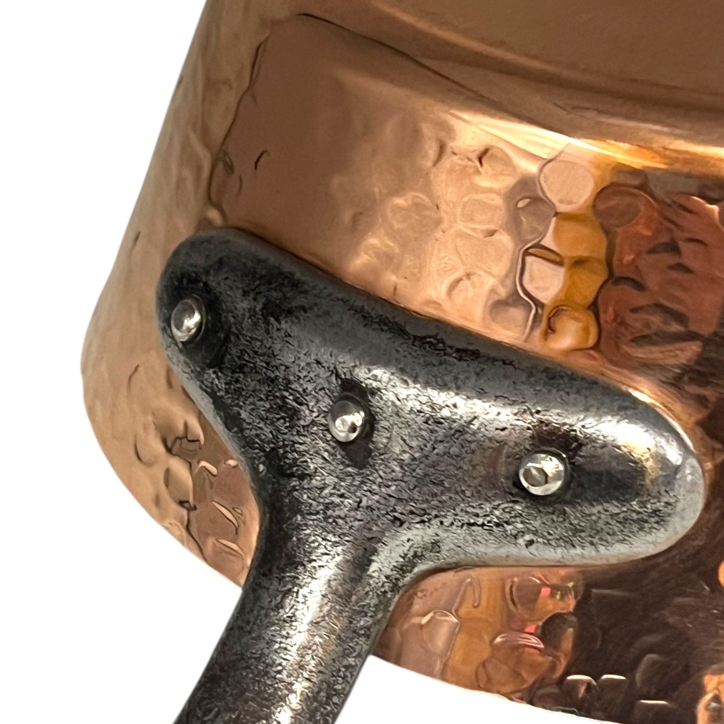 handle of copper saucepan