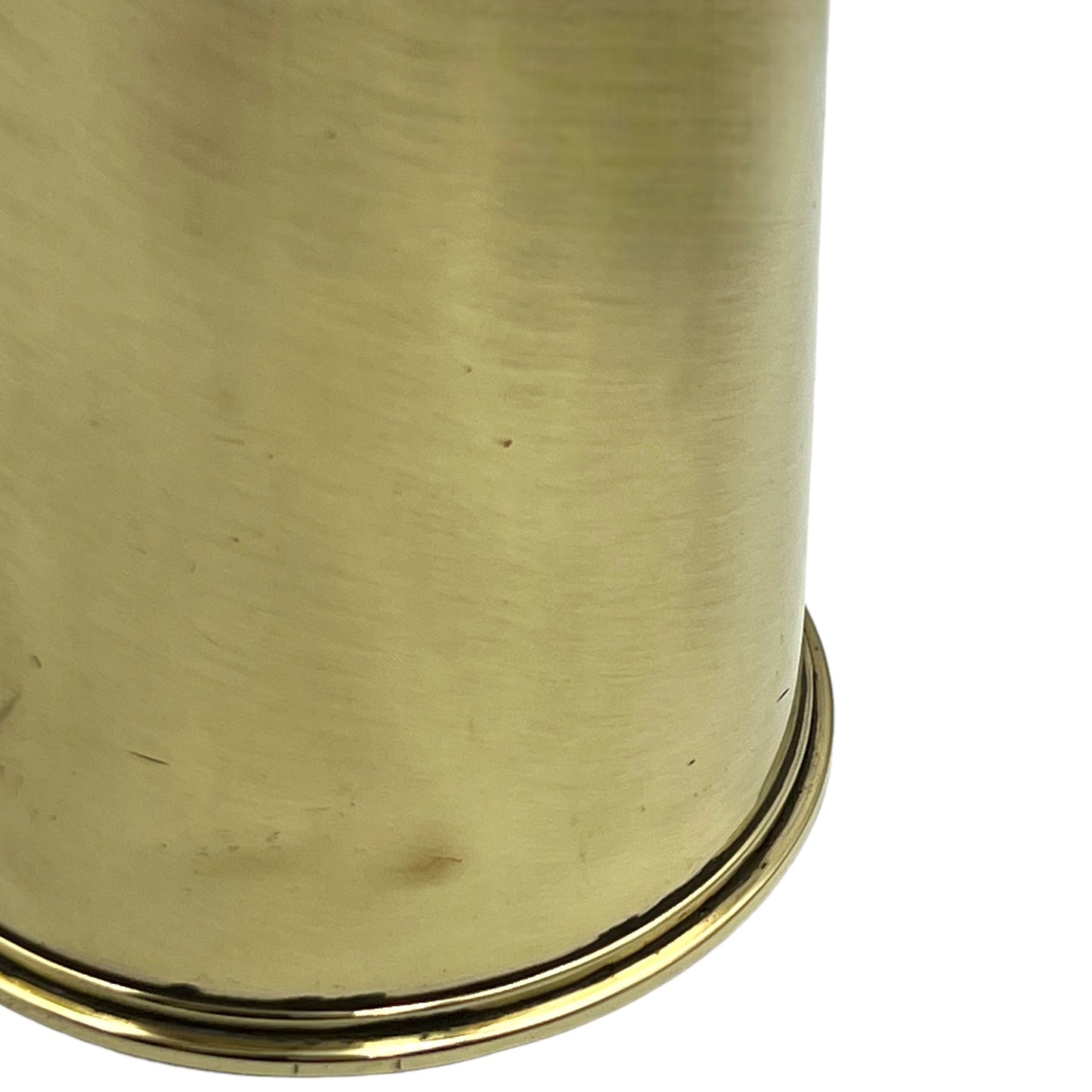 Pair of British 18 pounder brass shell case trench art vases