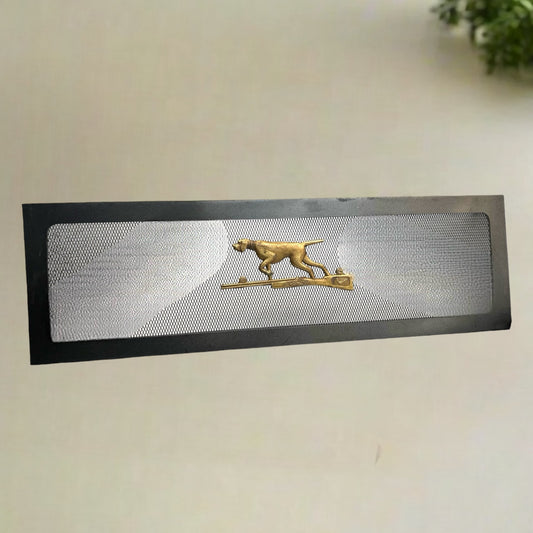 French vintage style chimney vent with hunting scene