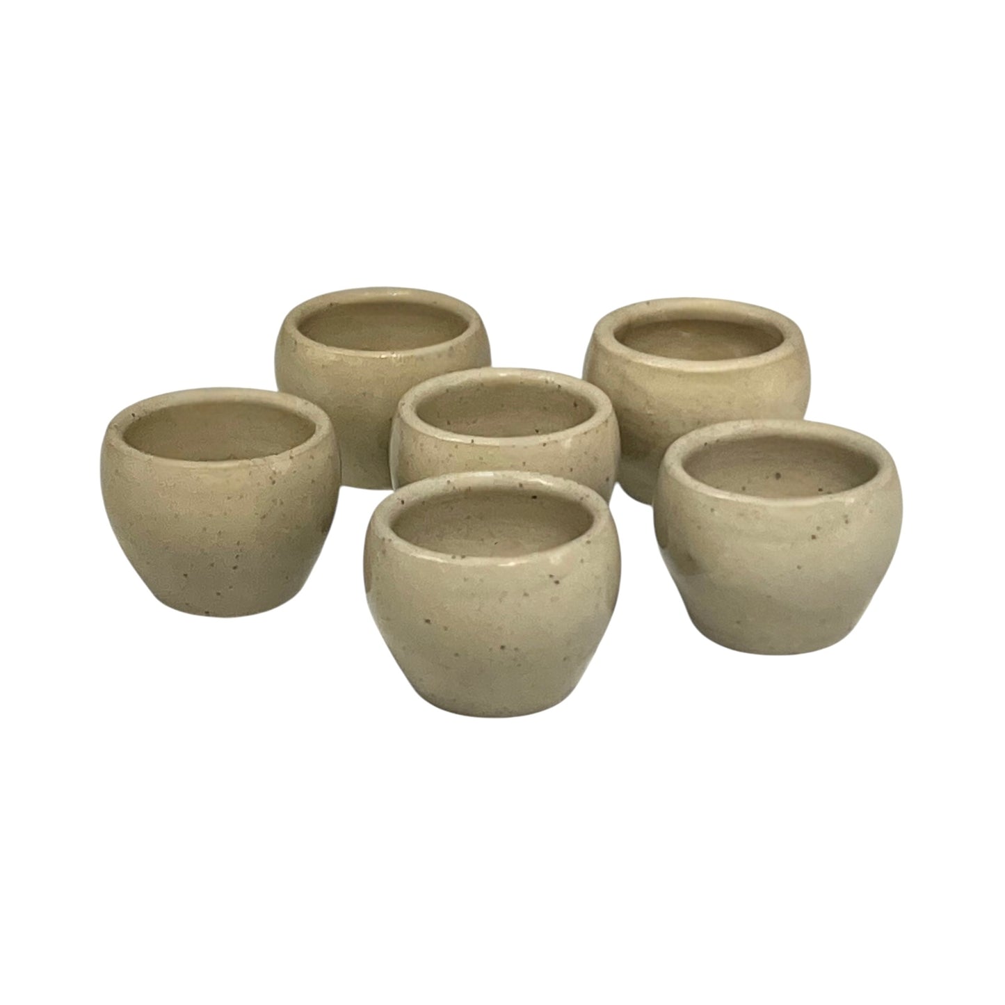 Set of 6 Vintage French Ceramic Escargots Shells, Escargot Snail Serving Cups