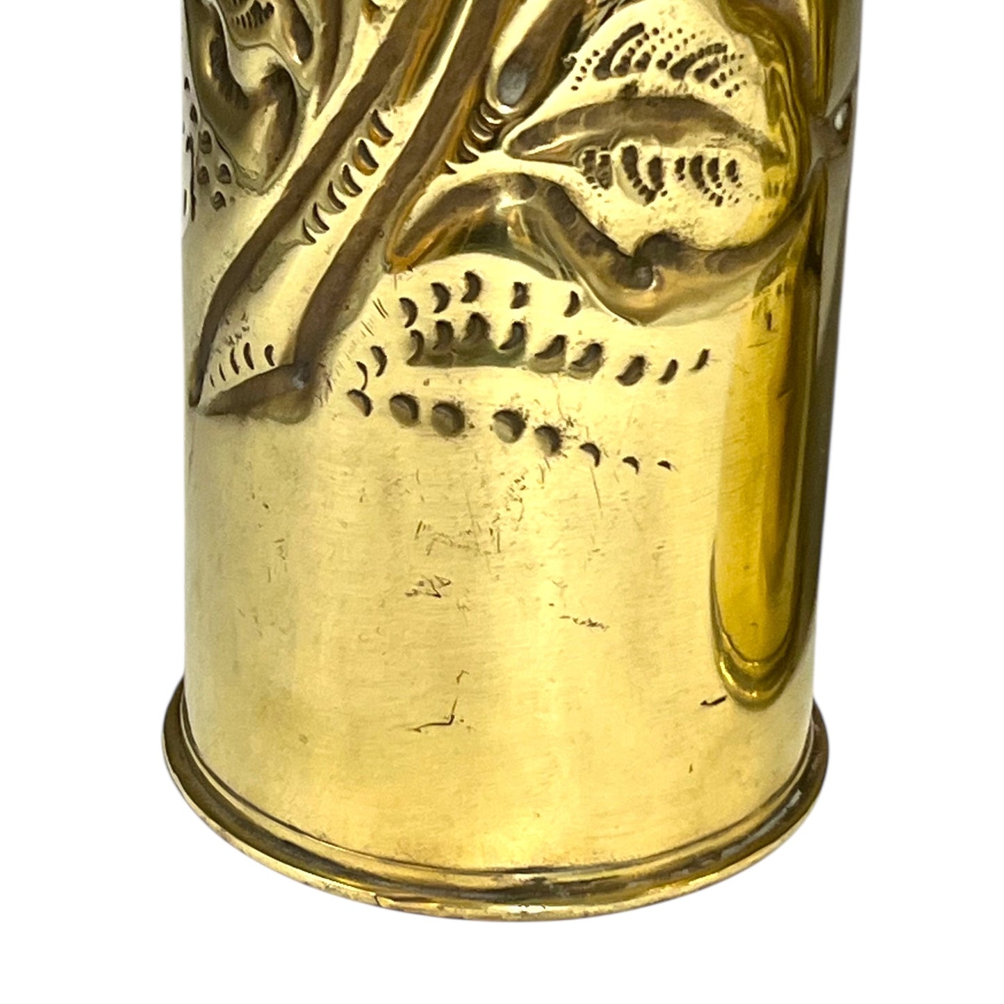 base rim of trench art vases