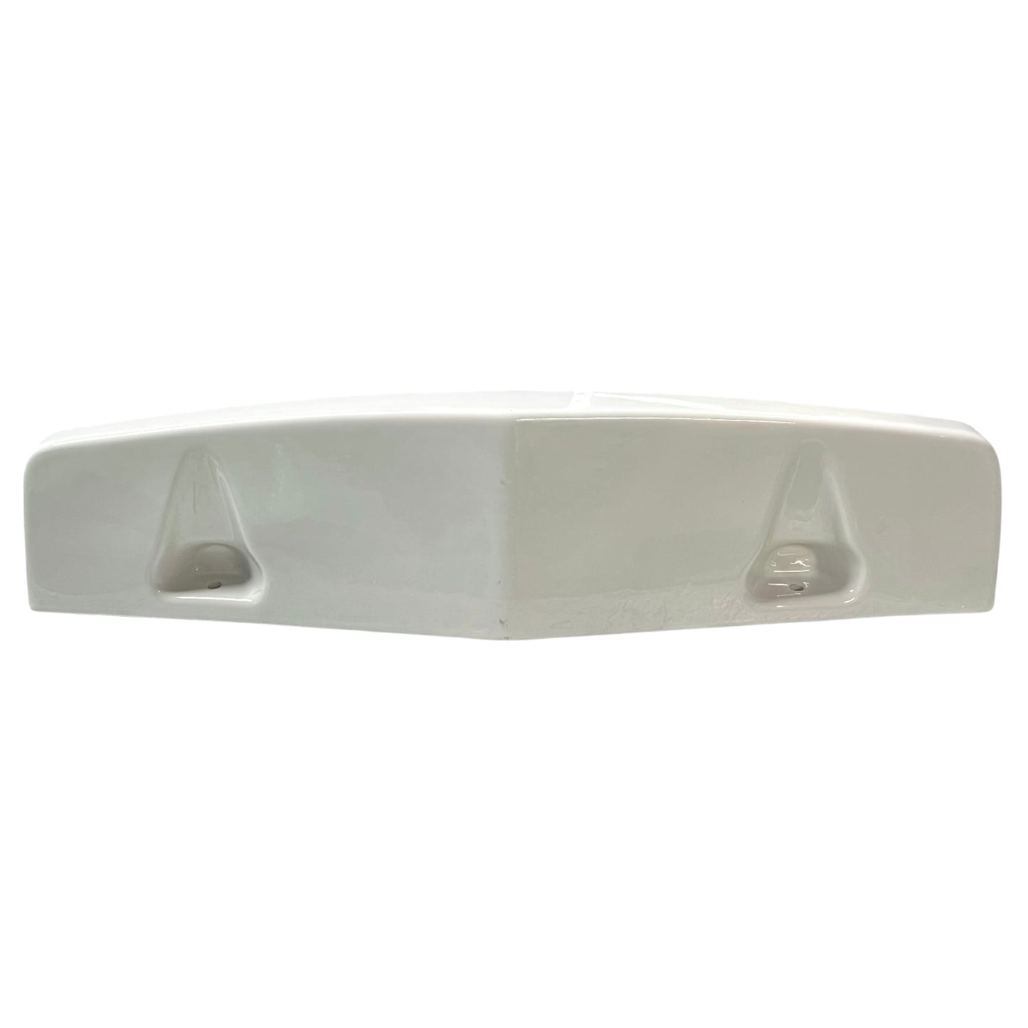 White ceramic shelf on a white background