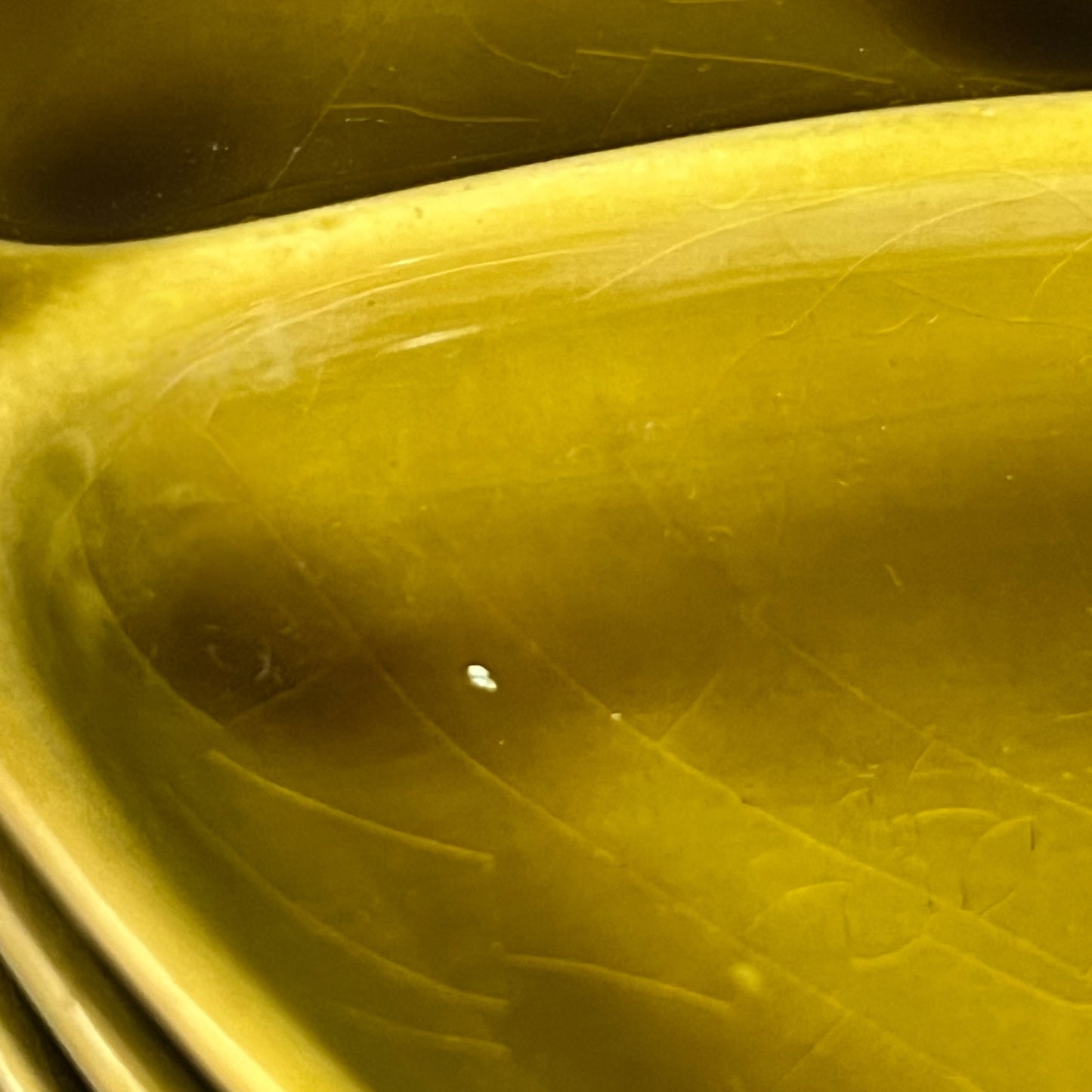 detail view on fondue plates