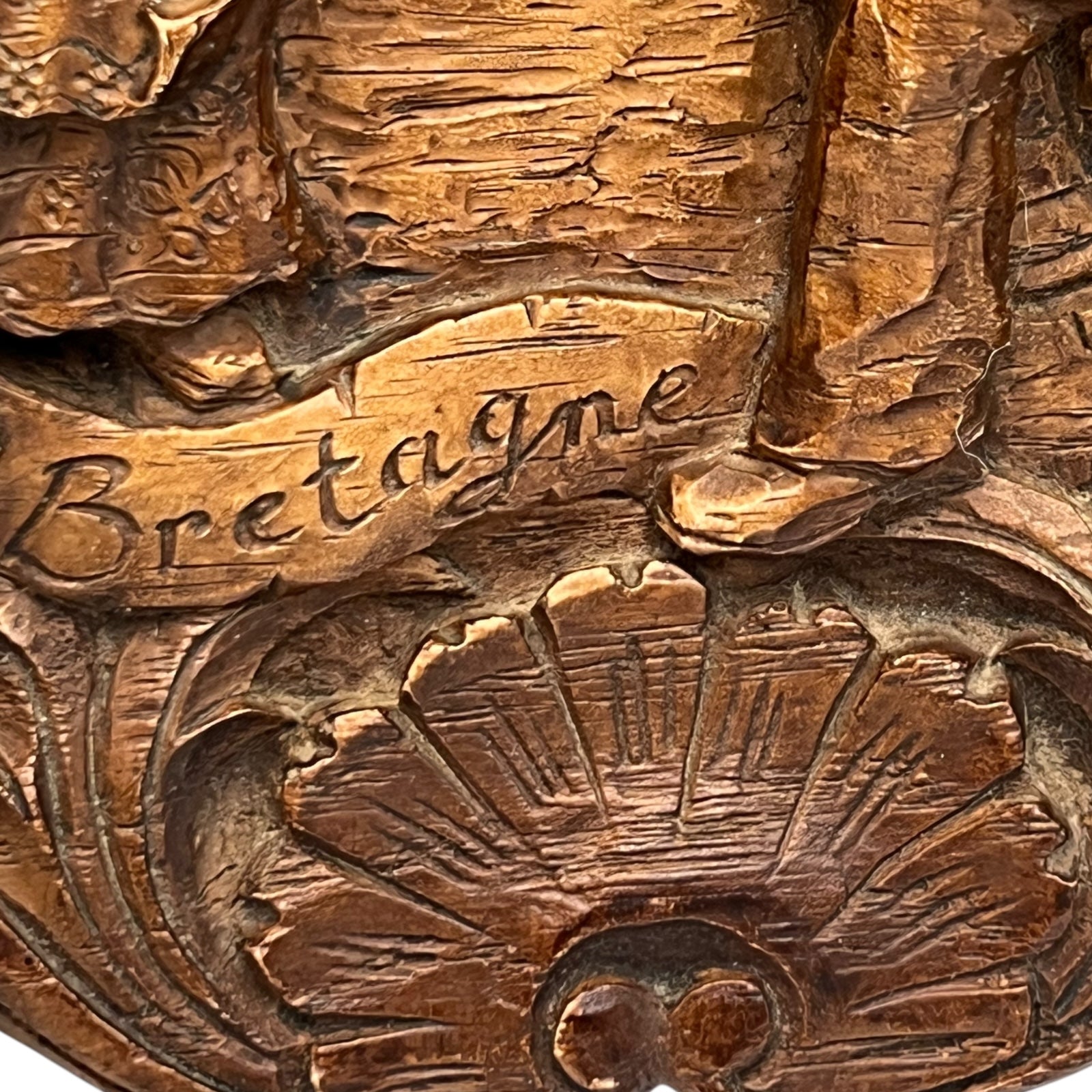 close up view of wooden picture