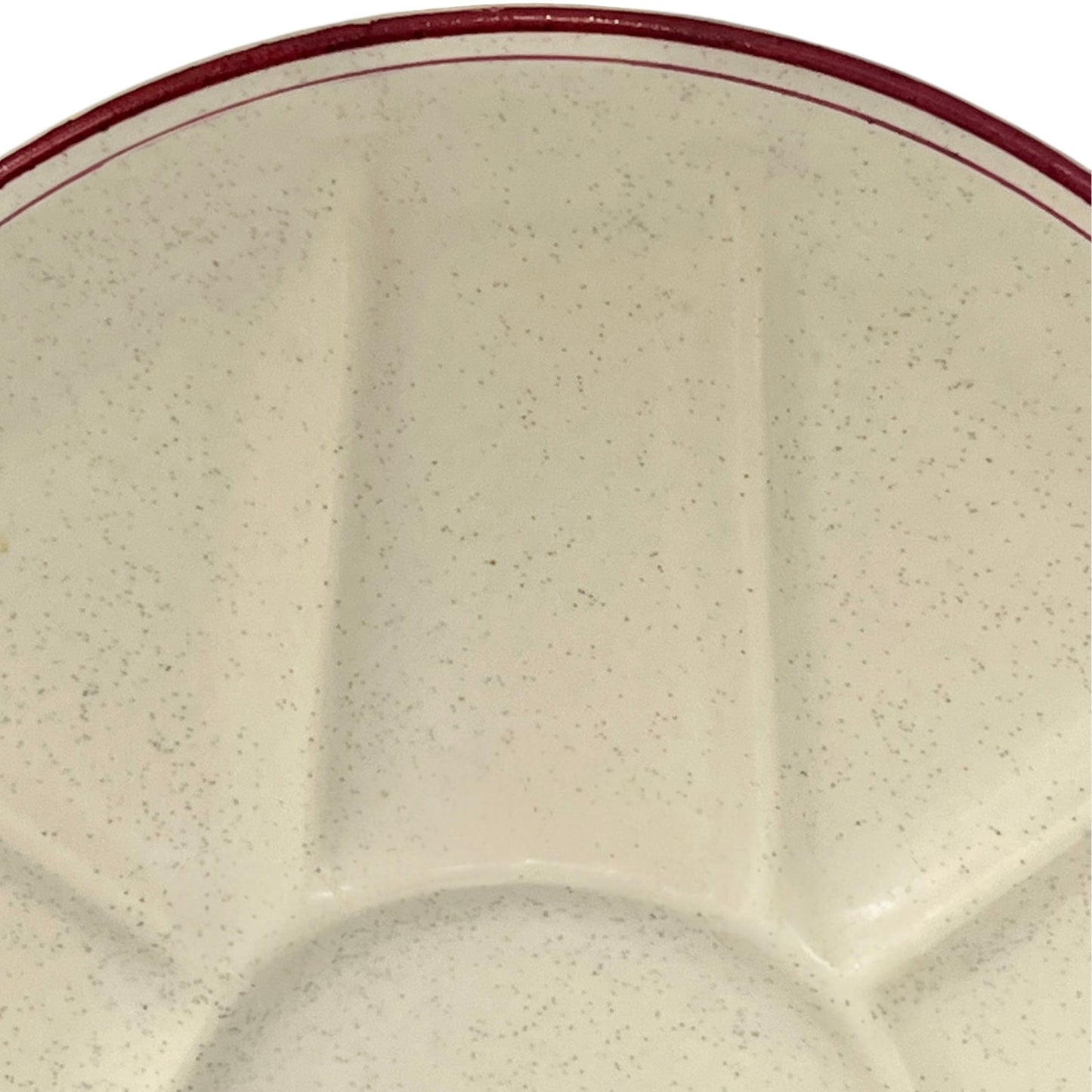 close up view of French Vintage Fondue Plates