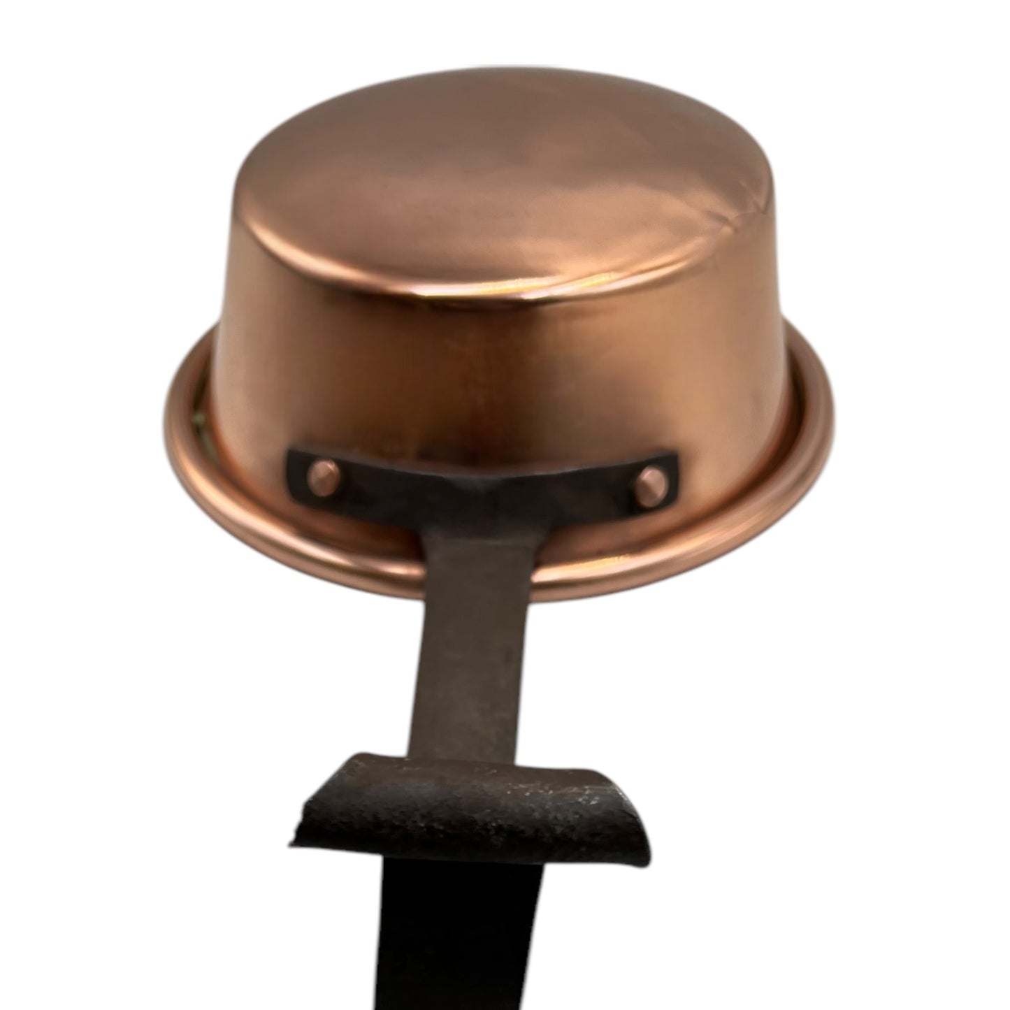 copper pan close up view
