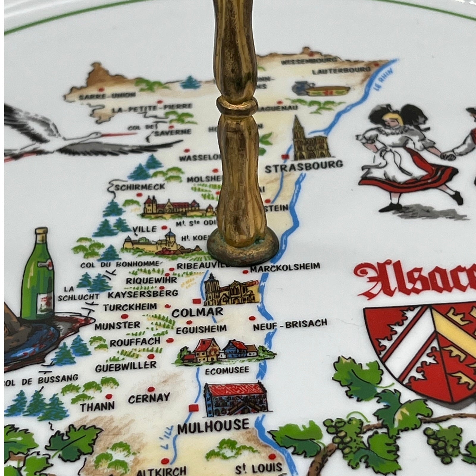 French shabby chic ceramic cheese tray cheeseboard