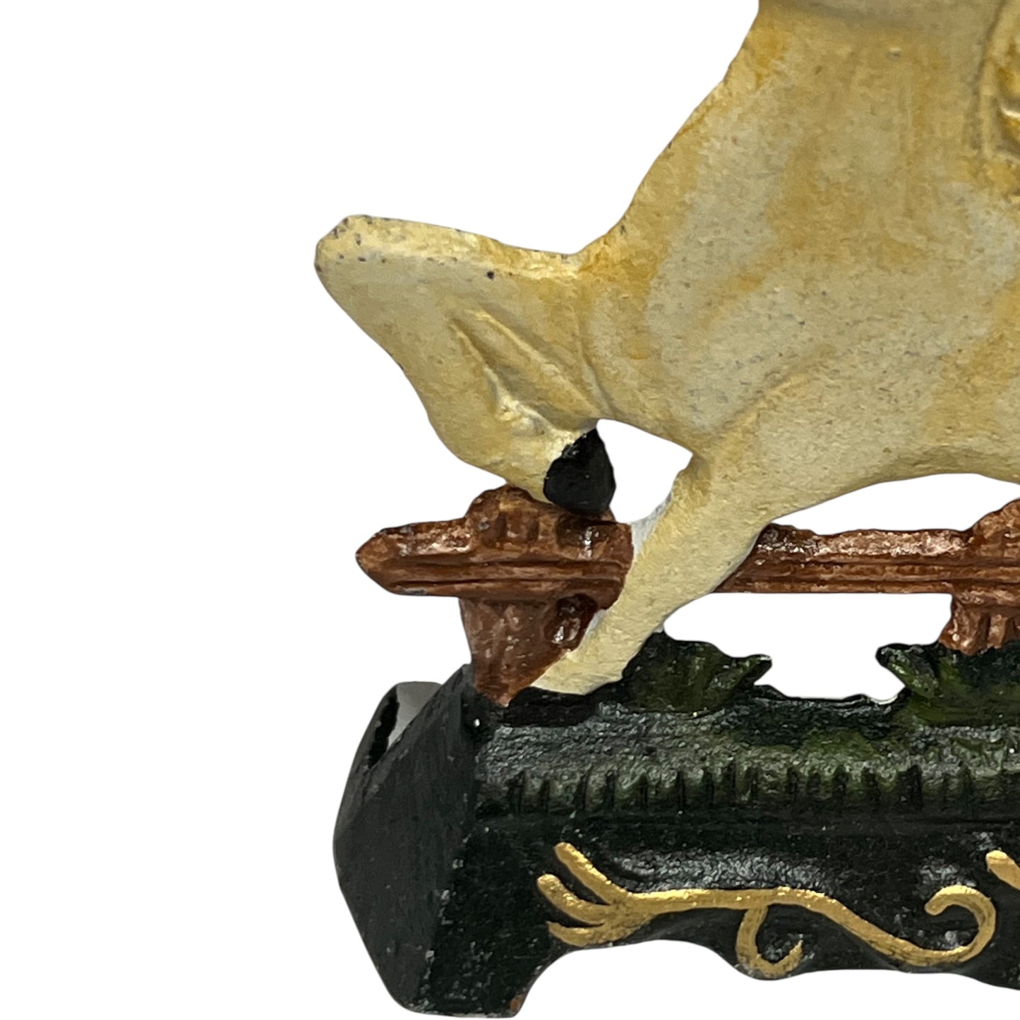 close up detail of door stop
