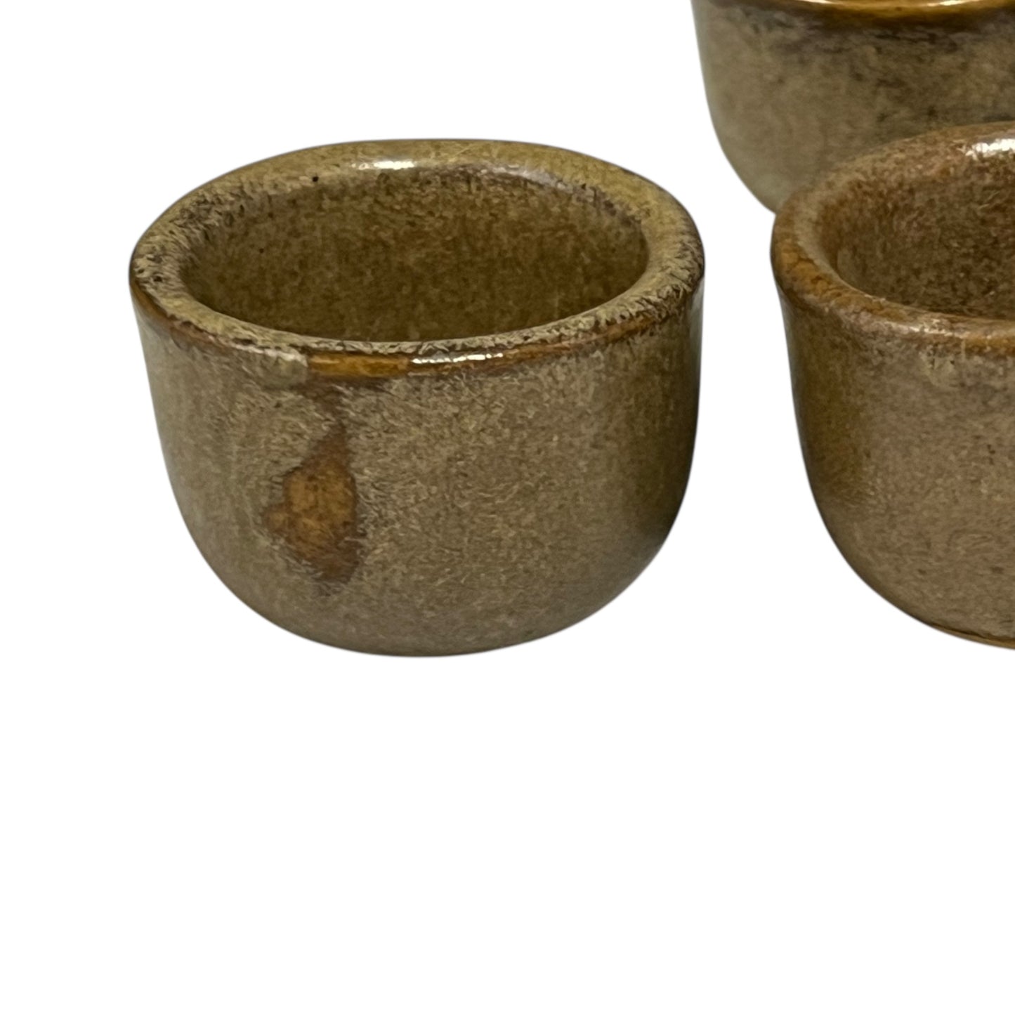 Set of 6 Vintage French Ceramic Escargot Cups, Small Snail Serving Pots for sale