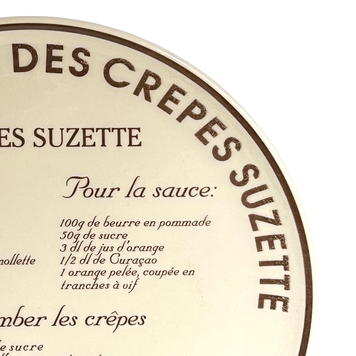 Crepe Suzette Plate
