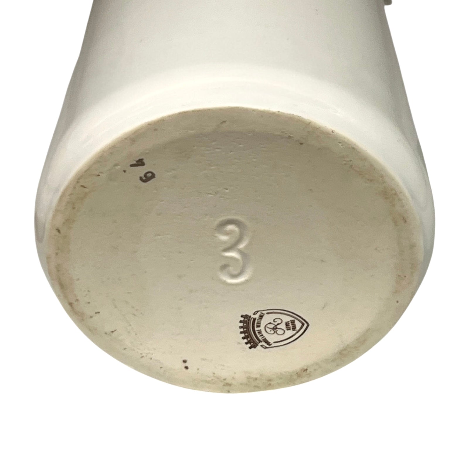 base of milk churn showing makers stamp