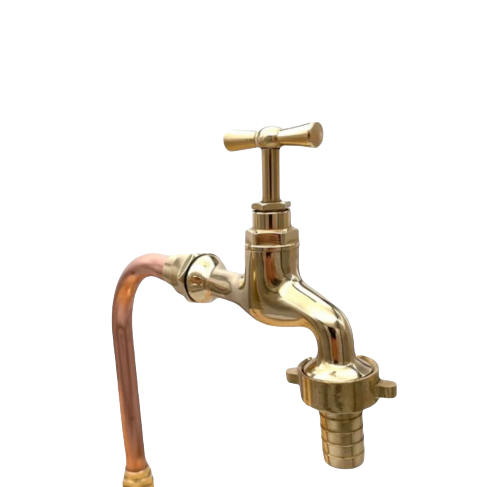 image pair of handmade copper and brass taps