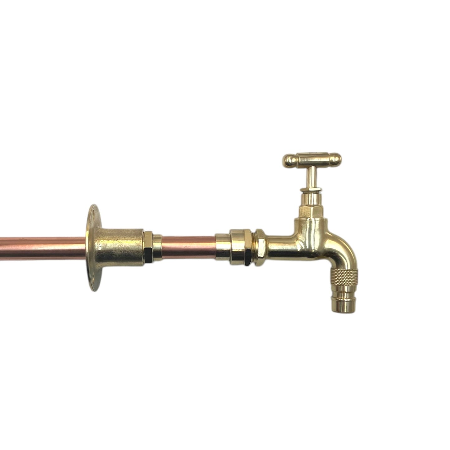 Pair of Vintage Style Copper and Brass Taps, for Kitchen, Bathroom, Camper Van