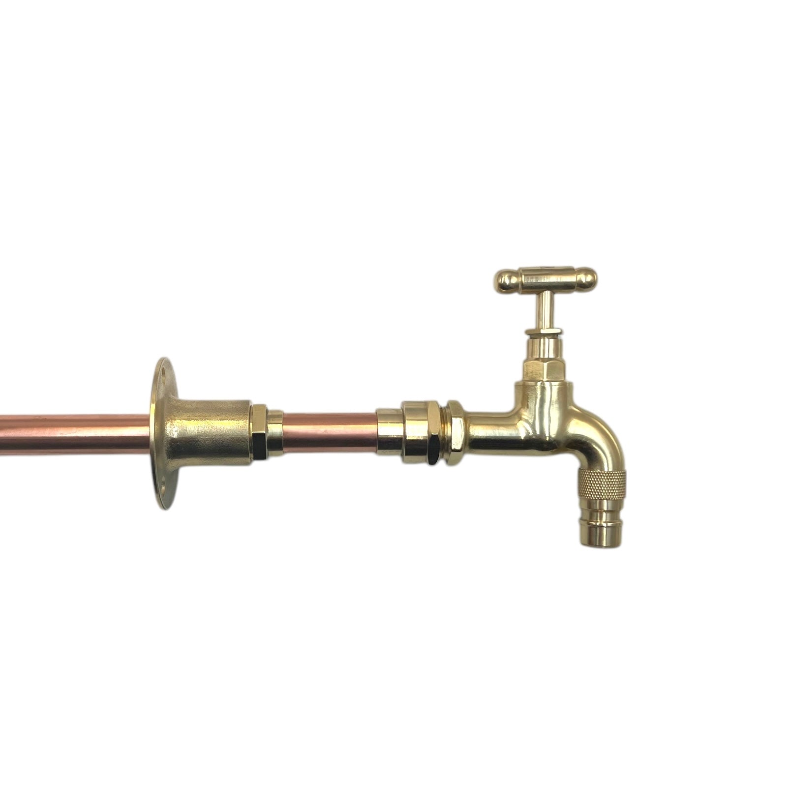 Pair of Vintage Style Copper and Brass Taps, for Kitchen, Bathroom, Camper Van