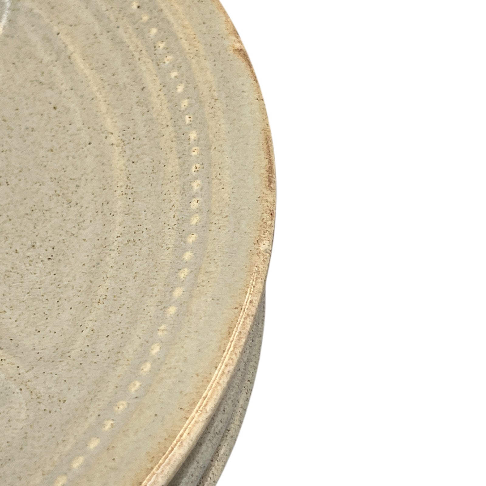 close up view of divided French vintage plate