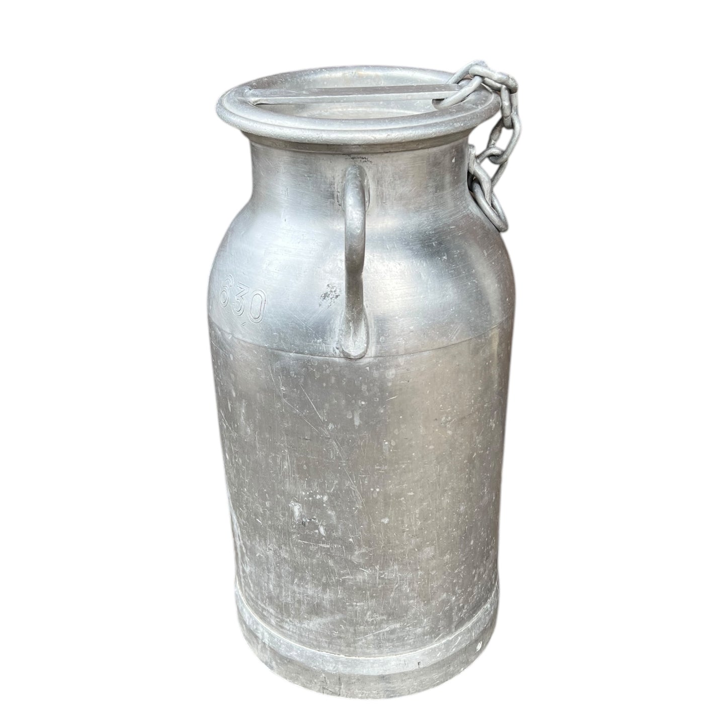 French vintage aluminium milk churn for sale from All Things French Store
