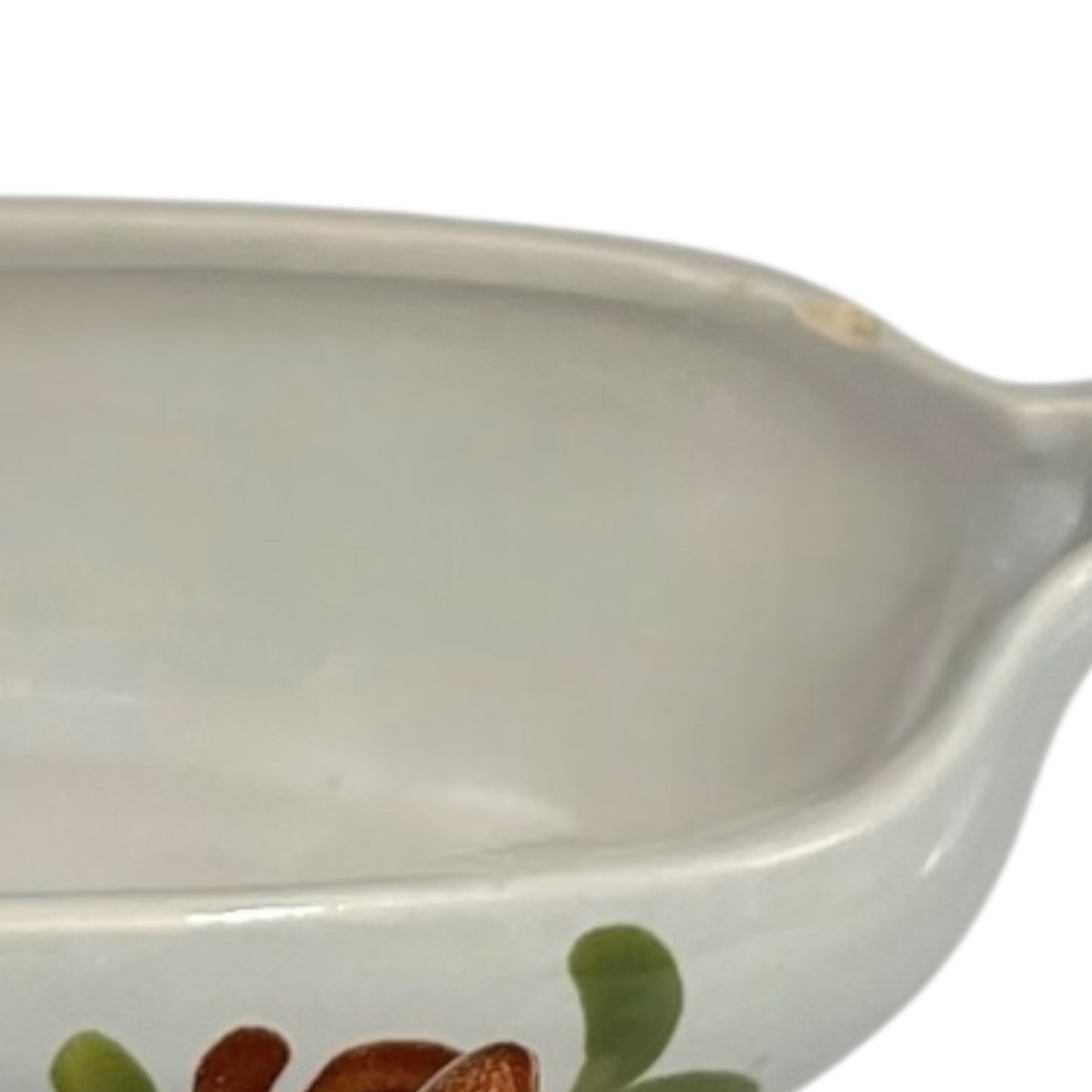 Close up of a Rillettes pot on a white background