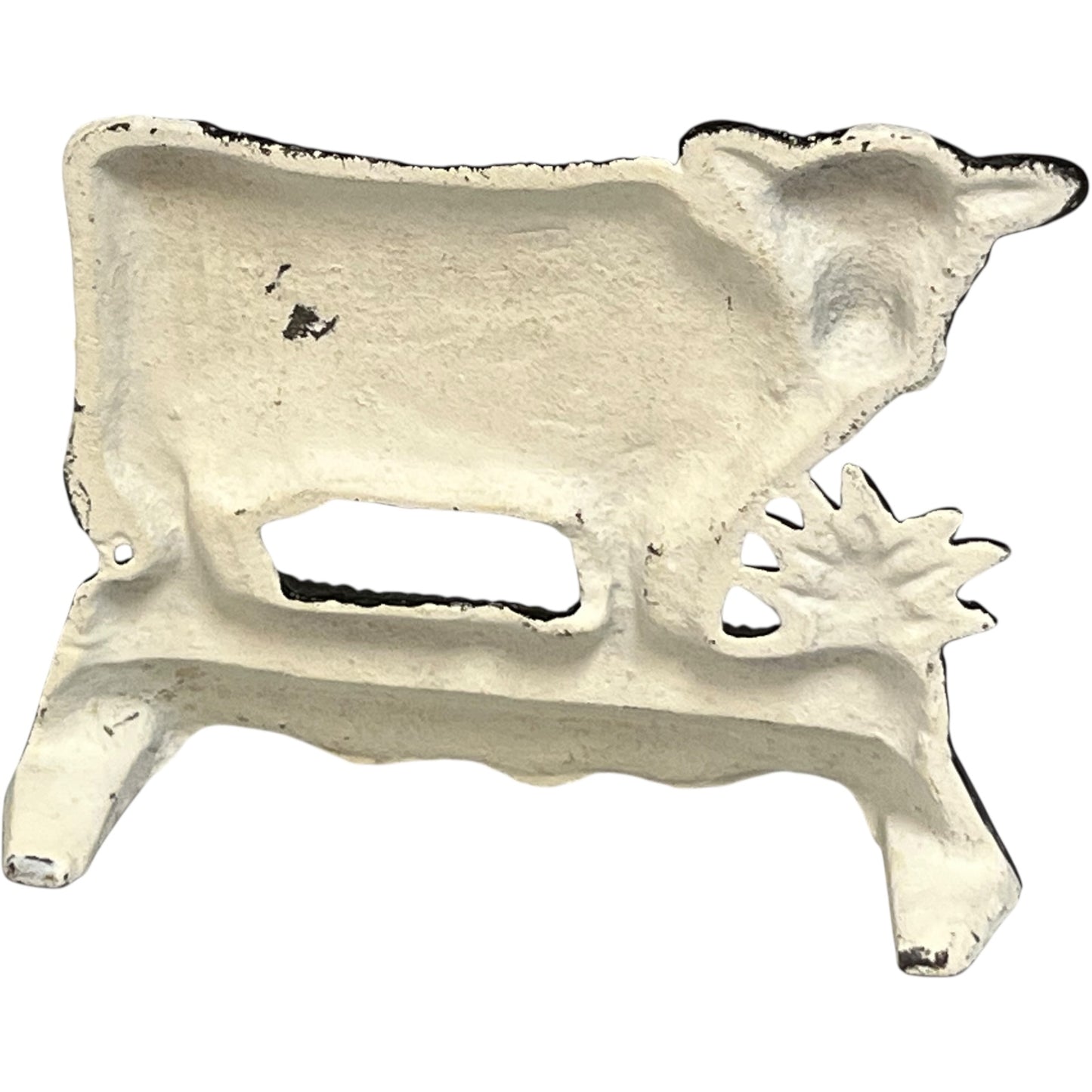 French Cast Iron Cow Door Stop – Shabby Chic Farmhouse Door Wedge Doorstop