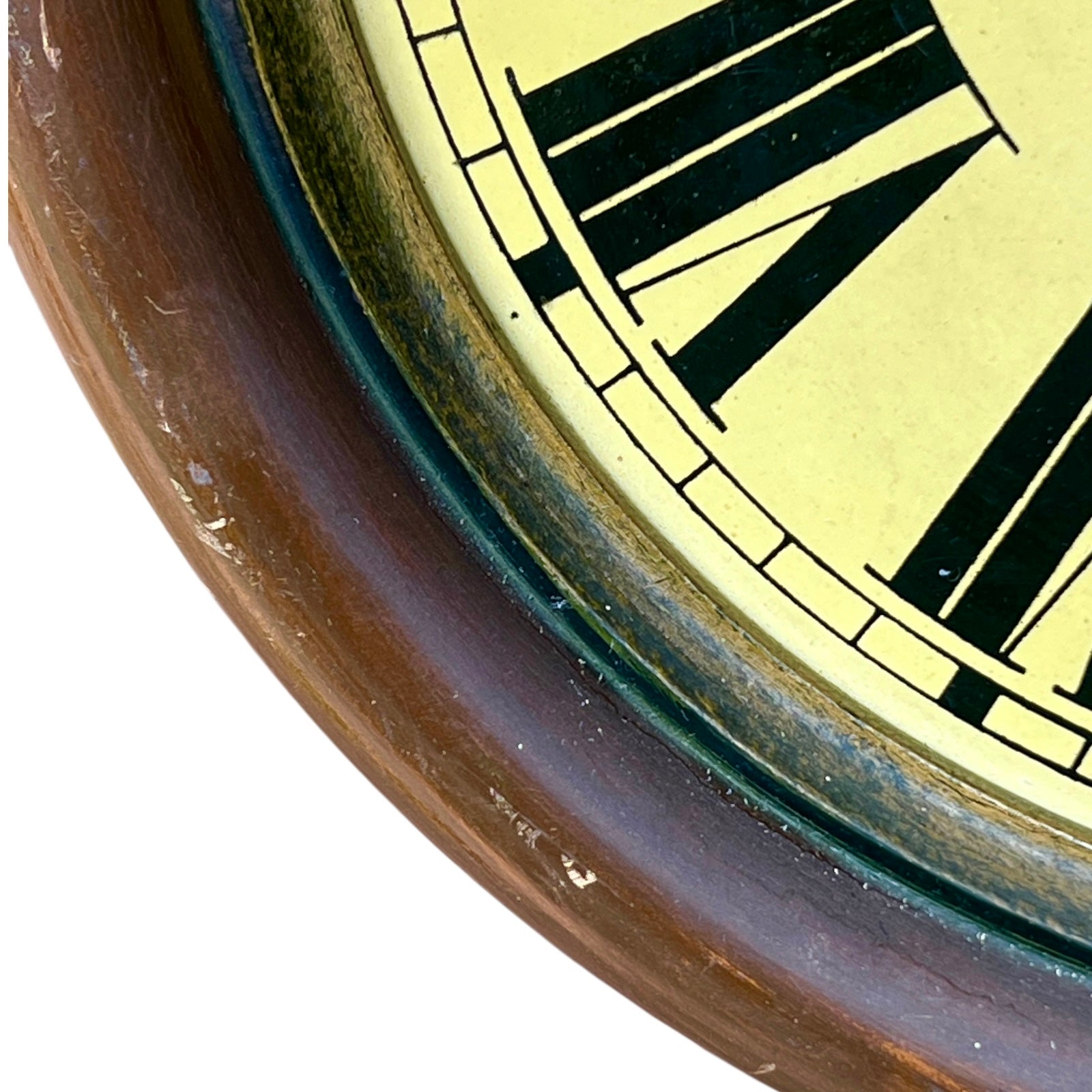 close up detail of rim of clock