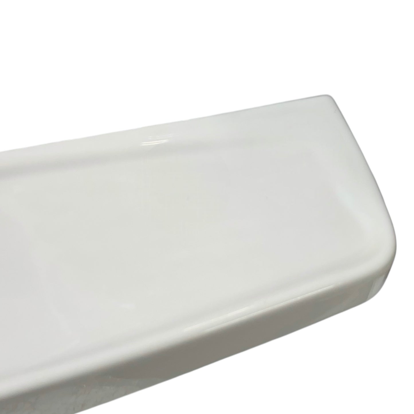 White ceramic shelf on a white background