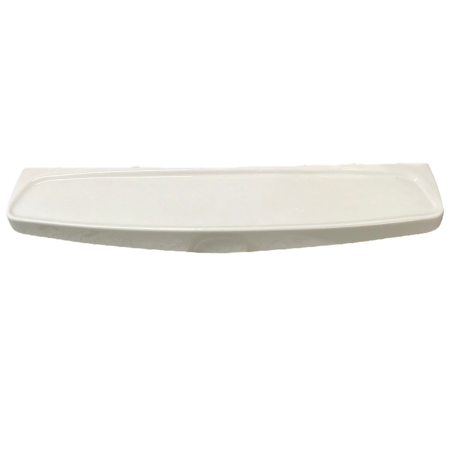 White ceramic shelf on a white background