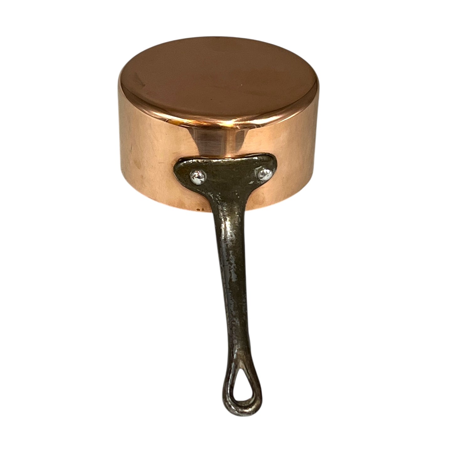 Small French Copper Pan, 10cm Vintage Copper Pot ideal as a side dish pot for sale