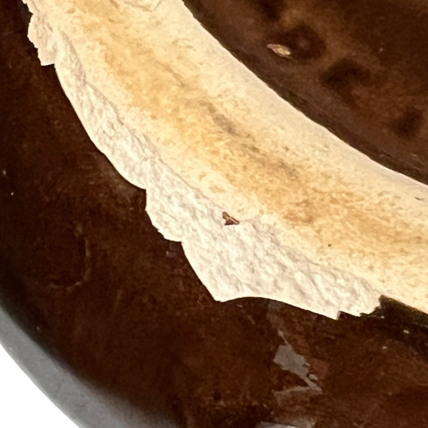 reverse of French snail plate