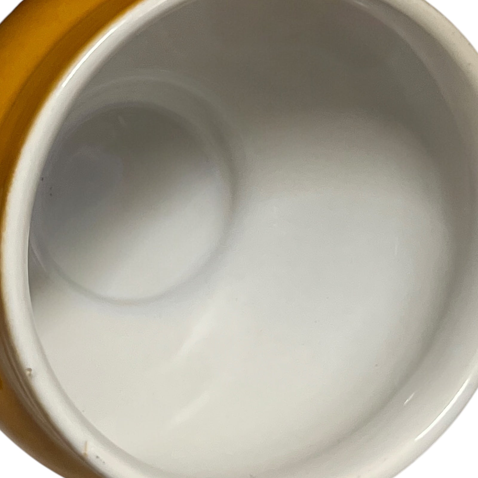 close up inside view of soup Bowls