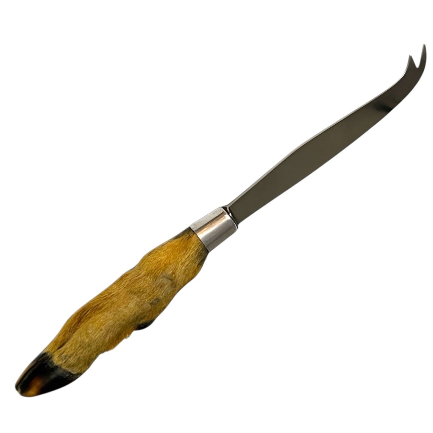 French Deer Hoof Taxidermy Cutlery, Deer Hoof Handle Cheese Knife for sale from All Things French Store