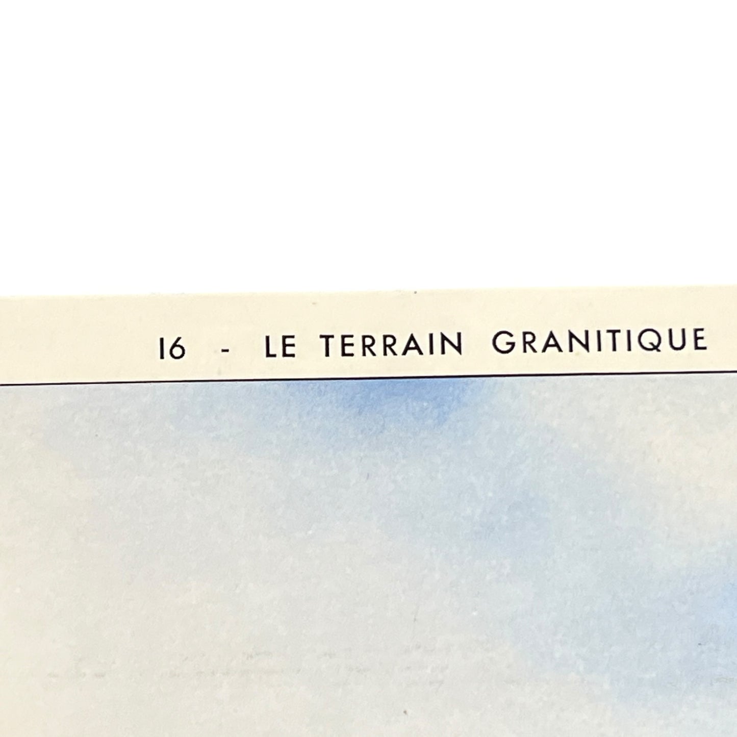 close up of French school poster