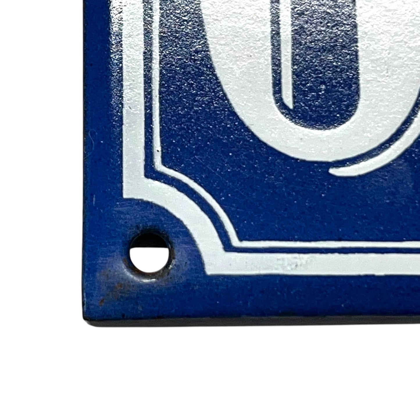 close up of French door number