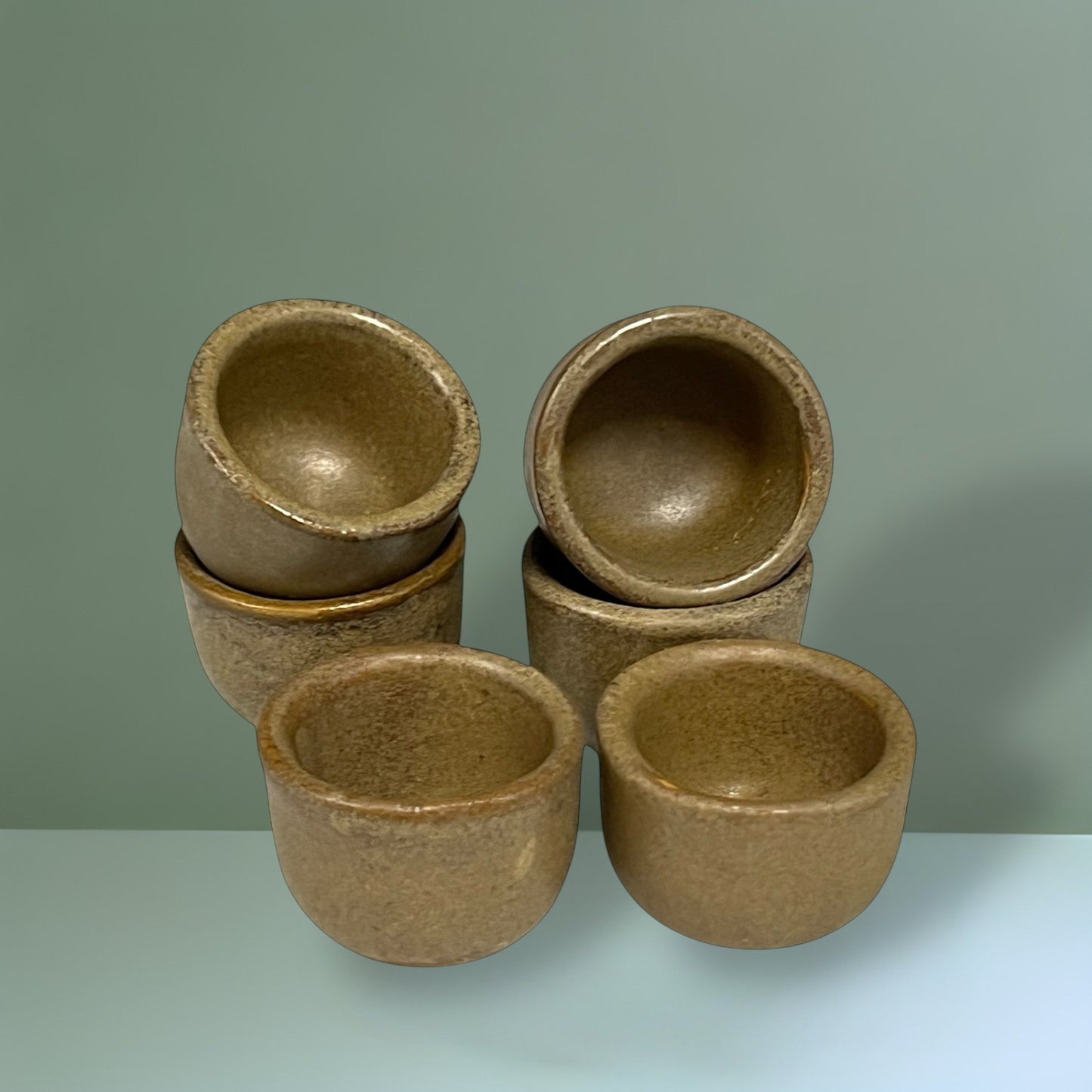 Set of 6 Vintage French Ceramic Escargot Cups, Small Snail Serving Pots for sale from All Things French Store
